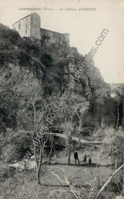 Carte postale ancienne Chateau d'Arifat — Arifat (Tarn)