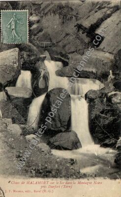Carte postale ancienne Malamort — Les Cammazes (Tarn)