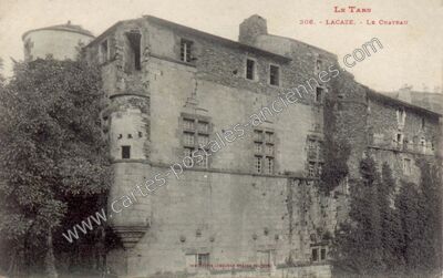 Carte postale ancienne Chateau de Lacaze — Lacaze (Tarn)