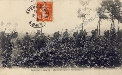 Carte postale ancienne Marins Francais — Non Localisée (Somme)