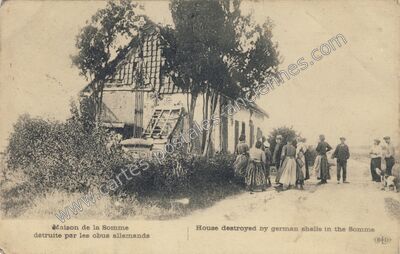 Carte postale ancienne Guerre — Non Localisée (Somme)