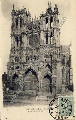 Carte postale ancienne Cathédrale — Amiens (Somme)