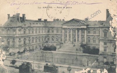 Carte postale ancienne Palais de Justice — Amiens (Somme)