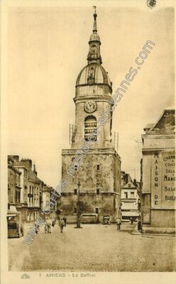 Carte postale ancienne Le Beffroi — Amiens (Somme)