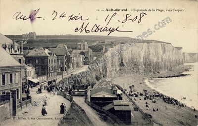 Carte postale ancienne Ault Onival — Ault (Somme)