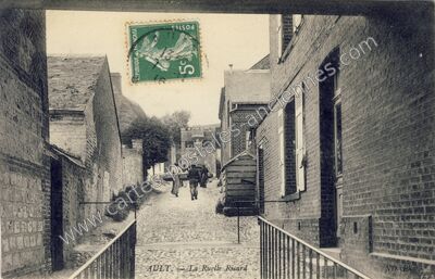 Carte postale ancienne La Ruelle Ricard — Ault (Somme)