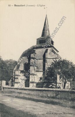 Carte postale ancienne Beaufort — Beaufort-en-Santerre (Somme)