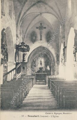 Carte postale ancienne Beaufort — Beaufort-en-Santerre (Somme)