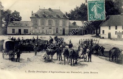 Carte postale ancienne Ecole d'Agriculture — Cottenchy (Somme)
