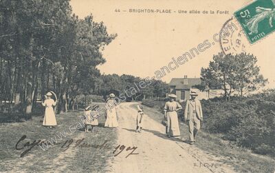Carte postale ancienne Brighton Plage — Cayeux-sur-Mer (Somme)