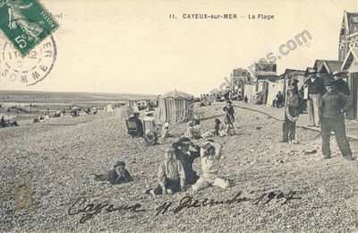 Carte postale ancienne La Plage — Cayeux-sur-Mer (Somme)