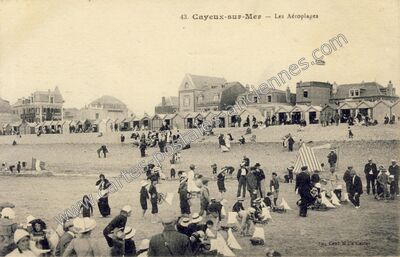 Carte postale ancienne Les Aéroplages — Cayeux-sur-Mer (Somme)