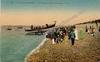Carte postale ancienne Le Bateau de Sauvetage — Cayeux-sur-Mer (Somme)
