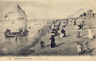 Carte postale ancienne La Plage — Cayeux-sur-Mer (Somme)