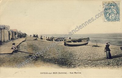 Carte postale ancienne Vue Marine — Cayeux-sur-Mer (Somme)