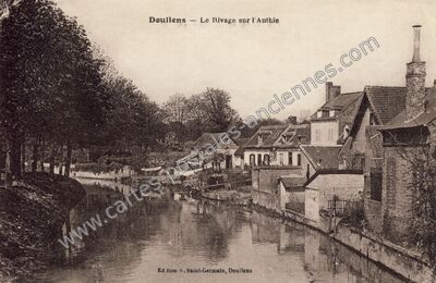 Carte postale ancienne Le Rivage sur l'Authie — Doullens (Somme)