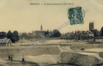 Carte postale ancienne Peronne — Péronne (Somme)