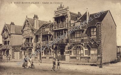 Carte postale ancienne Chalet de l'Avenue — Fort-Mahon-Plage (Somme)