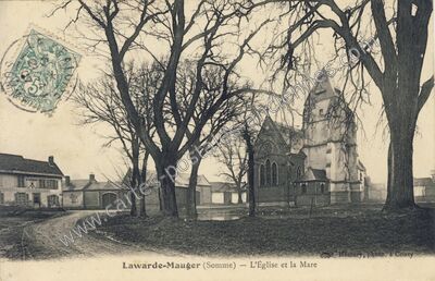 Carte postale ancienne Lawarde Mauger — Lawarde-Mauger-l'Hortoy (Somme)