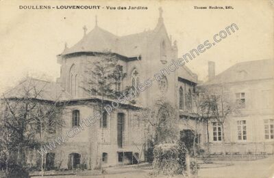 Carte postale ancienne Vue des Jardins — Louvencourt (Somme)