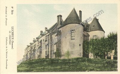 Carte postale ancienne Le Château — Lucheux (Somme)