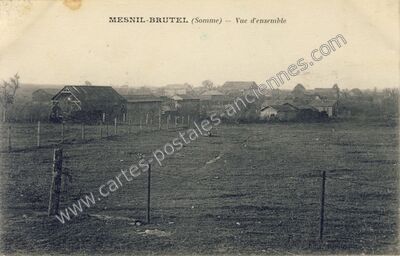 Carte postale ancienne Vue d'ensemble — Mesnil-Bruntel (Somme)