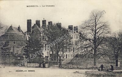 Carte postale ancienne Chateau de Moreuil — Moreuil (Somme)