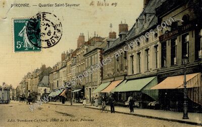 Carte postale ancienne Quartier Saint-Sauveur — Péronne (Somme)