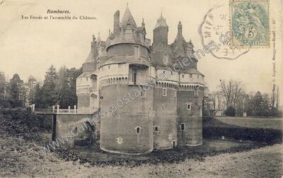 Carte postale ancienne Chateau de Rambures — Rambures (Somme)