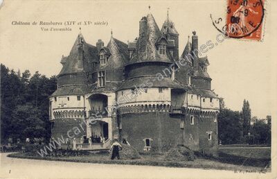 Carte postale ancienne Chateau de Rambures — Rambures (Somme)