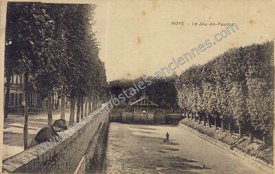 Carte postale ancienne Le Jeu-de-Paume — Roye (Somme)