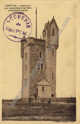 Carte postale ancienne Monument pour commémorer les Morts de la Grande Guerre — Thiepval (Somme)