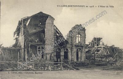 Carte postale ancienne Villers-Bretonneux