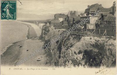 Carte postale ancienne Onival — Ault (Somme)