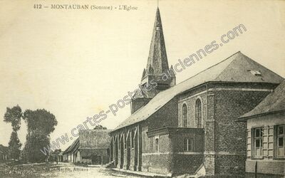 Carte postale ancienne Montauban — Montauban-de-Picardie (Somme)