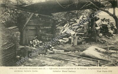 Carte postale ancienne Guerre de 1914 16 — Non Localisée (Somme)