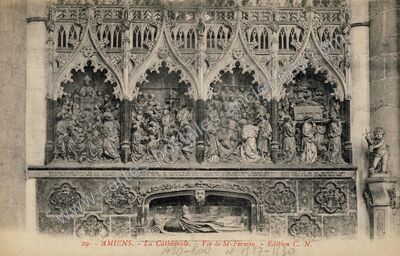 Carte postale ancienne Cathedrale d'Amiens — Amiens (Somme)