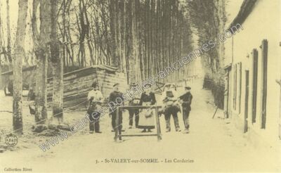 Carte postale ancienne Les Corderies — Saint-Valery-sur-Somme (Somme)
