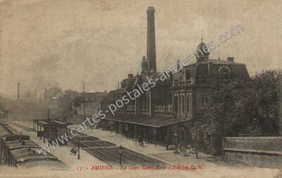 Carte postale ancienne La Gare Saint-Roch — Amiens (Somme)