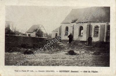 Carte postale ancienne Rouvroy-en-Santerre
