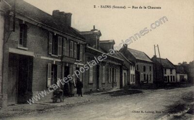 Carte postale ancienne Sains — Sains-en-Amiénois (Somme)