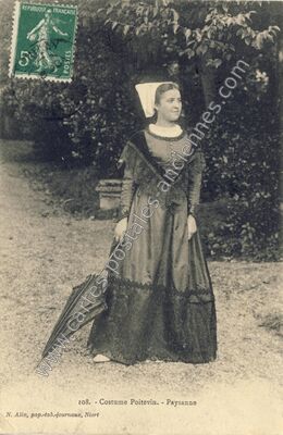 Carte postale ancienne Costume Poitevin — Non Localisée (Deux-Sèvres)