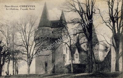 Carte postale ancienne Chateau de Cherveux — Cherveux (Deux-Sèvres)