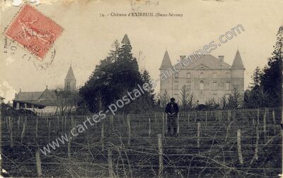 Carte postale ancienne Château d'EXIREUIL — Exireuil (Deux-Sèvres)