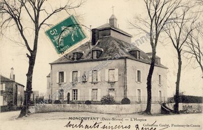 Carte postale ancienne L'Hospice — Moncoutant (Deux-Sèvres)