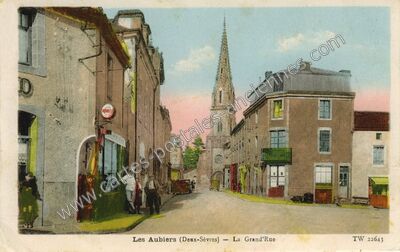 Carte postale ancienne Les Aubiers — Nueil-les-Aubiers (Deux-Sèvres)