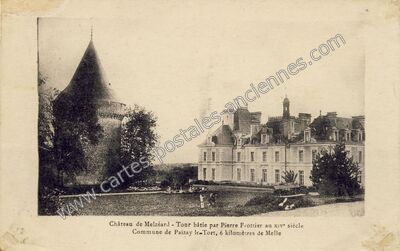Carte postale ancienne Chateau de Melzeard — Paizay-le-Tort (Deux-Sèvres)