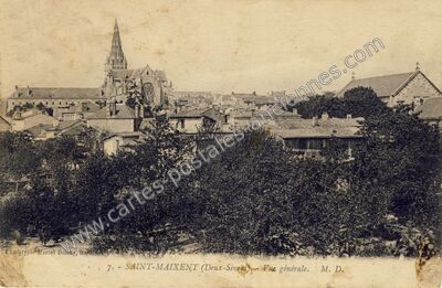 Carte postale ancienne St Maixent — Saint-Maixent-l'École (Deux-Sèvres)