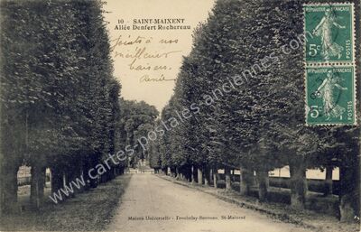 Carte postale ancienne St Maixent — Saint-Maixent-l'École (Deux-Sèvres)