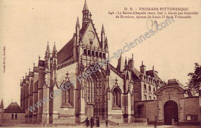 Carte postale ancienne La Sainte-Chapelle (mon — Thouars (Deux-Sèvres)